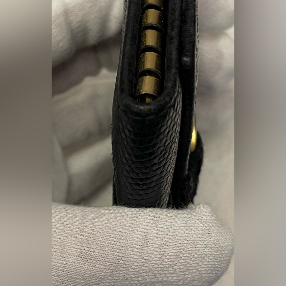 Salvatore Ferragamo Authentic Vintage Textured Black Key Holder - Picture 9 of 13